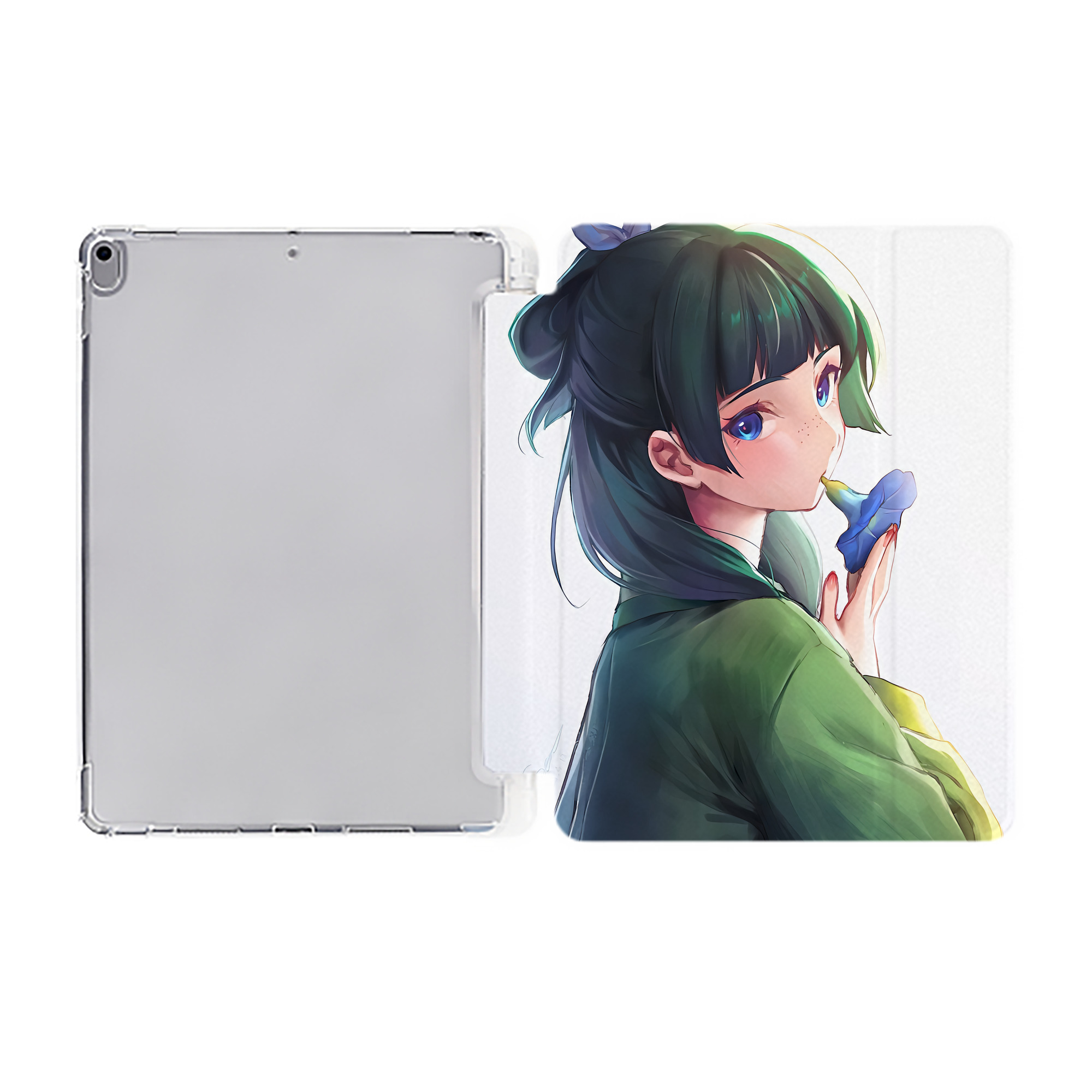 （画像用） 薬屋のひとりごと The Apothecary Diaries IPad ケース ペン収納付き 三つ折りスタンド PUレザー×シリコン 対応機種9.5/10.5/10.9インチ